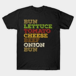 Burger Anatomy Layers T-Shirt